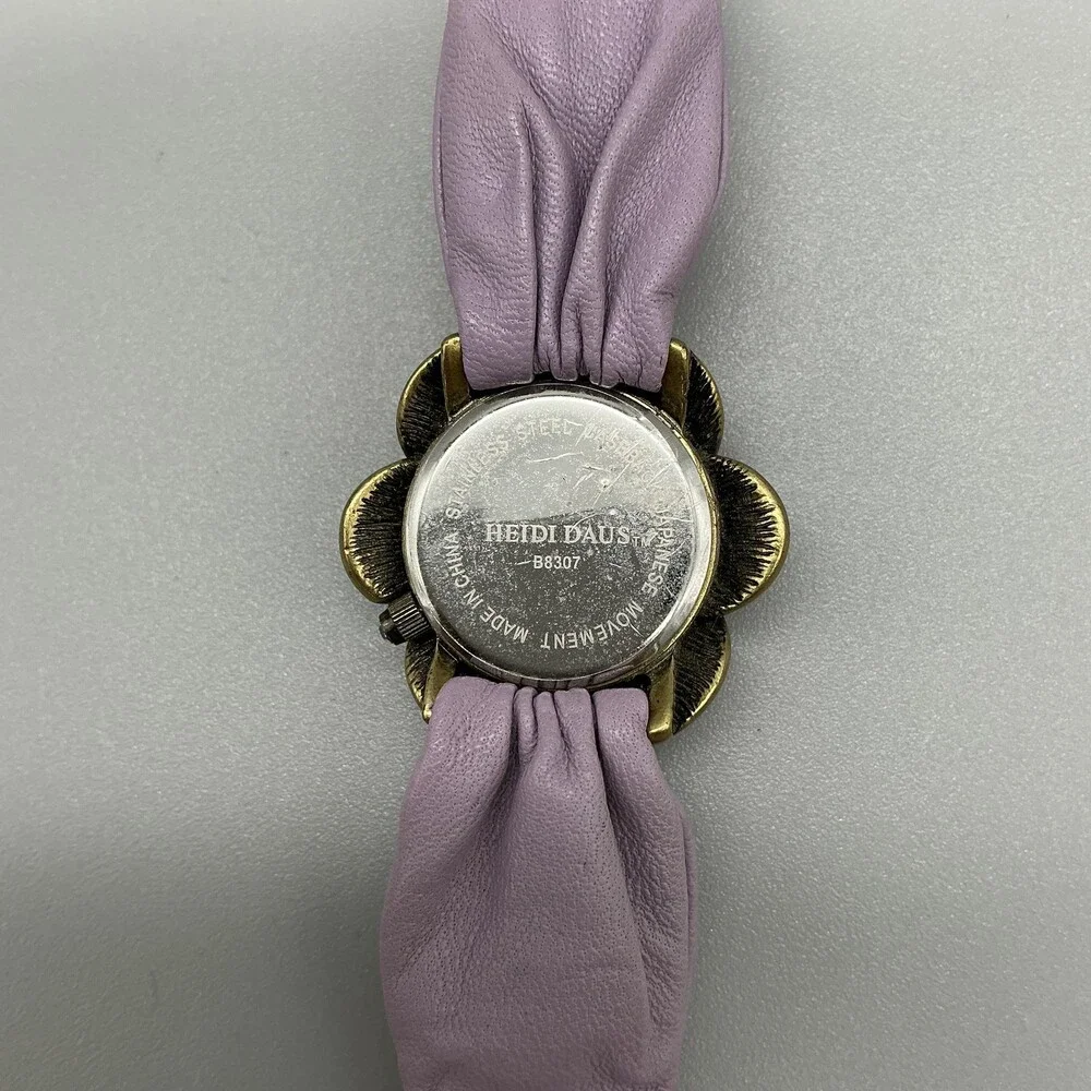 Heidi Daus Petal Profusion Women Watch 34mm Hidden MOP Crystal New Battery
